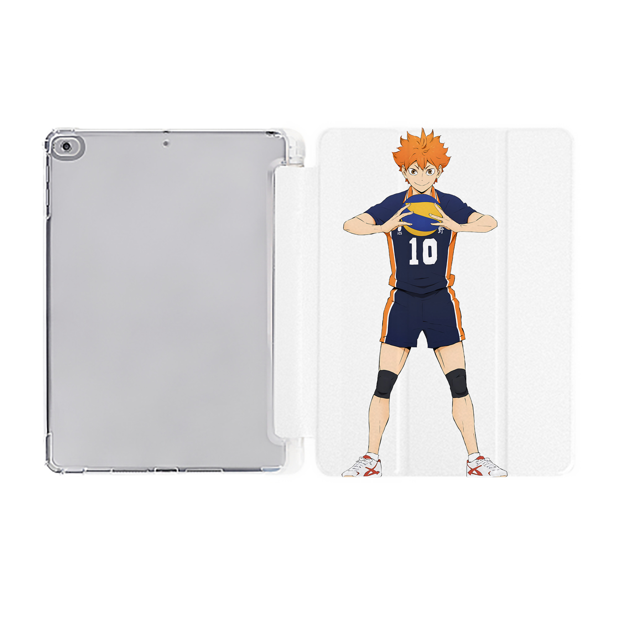 （画像用） ハイキュー!! Haikyu!! IPad ケース ペン収納付き 三つ折りスタンド PUレザー×シリコン 対応機種9.5/10.5/10.9インチ